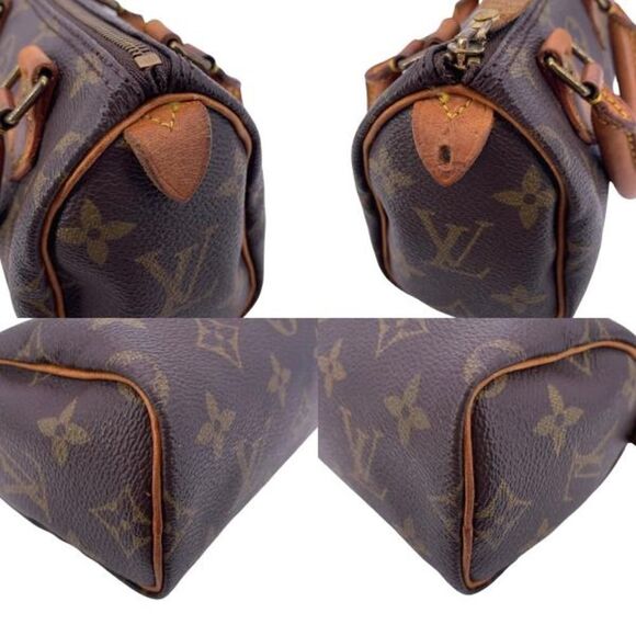 Louis Vuitton Mini Speedy Monogram Brown Shoulder Bag - Picture 4 of 8